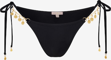 Moda Minx Bikinibroek 'Valentina Coin Tie Side' in Zwart: voorkant