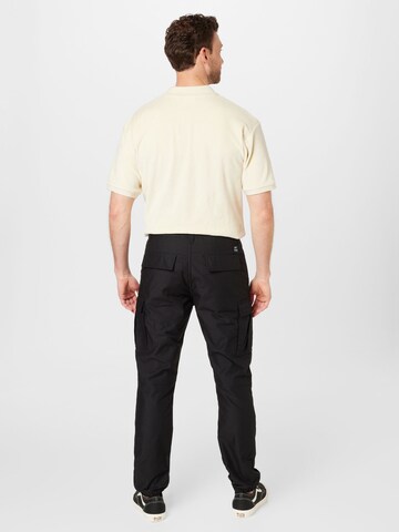 Vintage Industries Tapered Cargo Pants 'Ridge' in Black