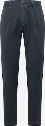 TOMMY HILFIGER - Slimfit Pantalón plisado 'Harlem Dobby' en azul: frente