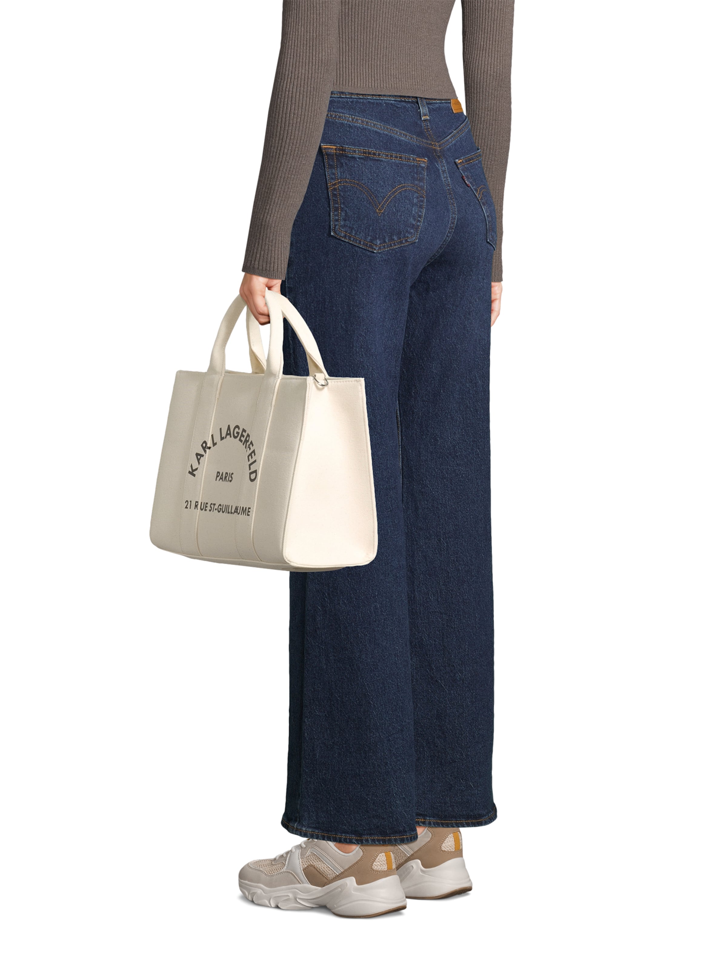 Karl Lagerfeld Τσάντα χειρός σε μπεζ