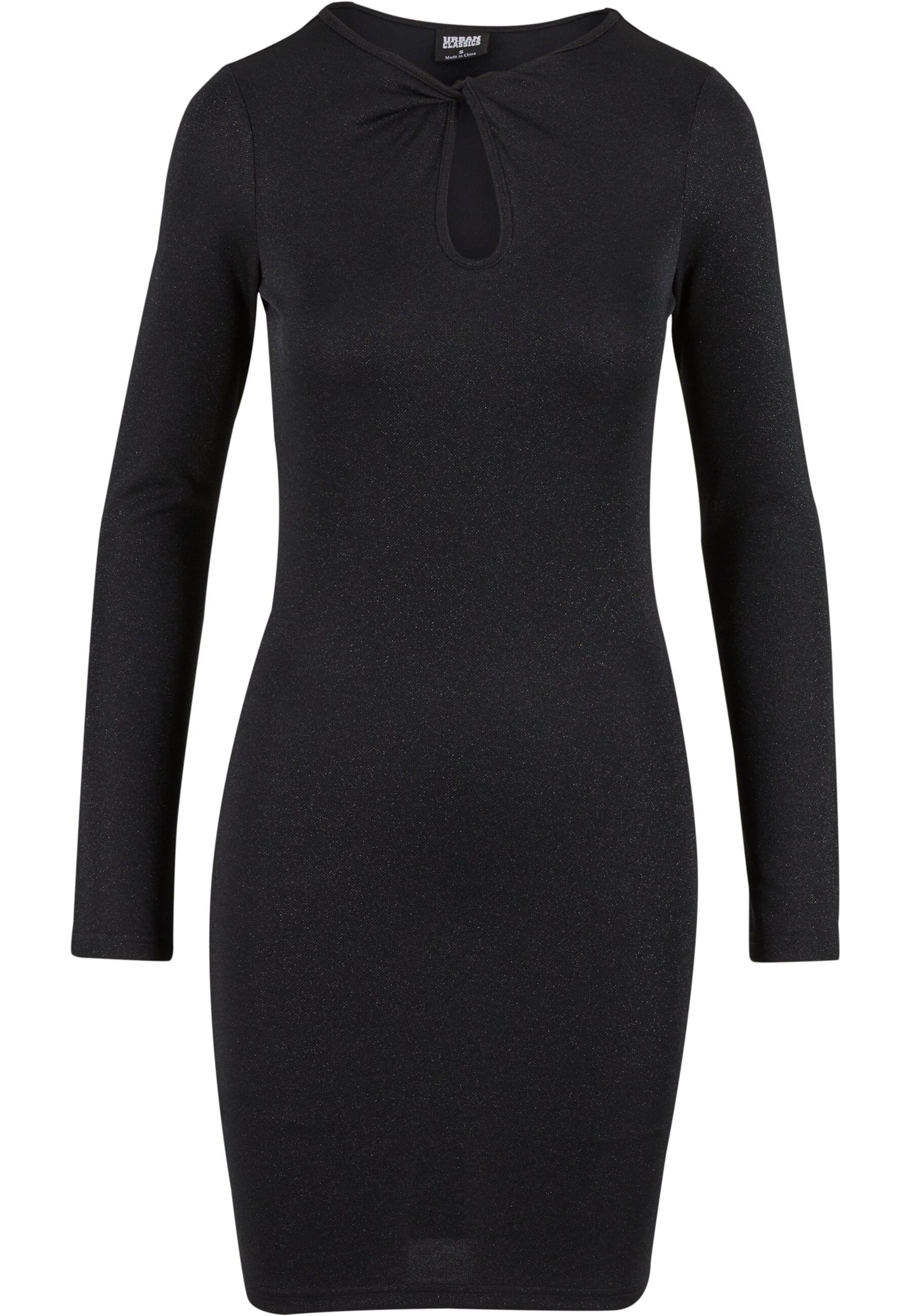 Urban Classics Dress in Black: front