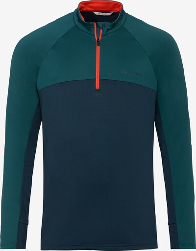 VAUDE Performance Shirt 'Virt' in Emerald / Fir / Orange, Item view