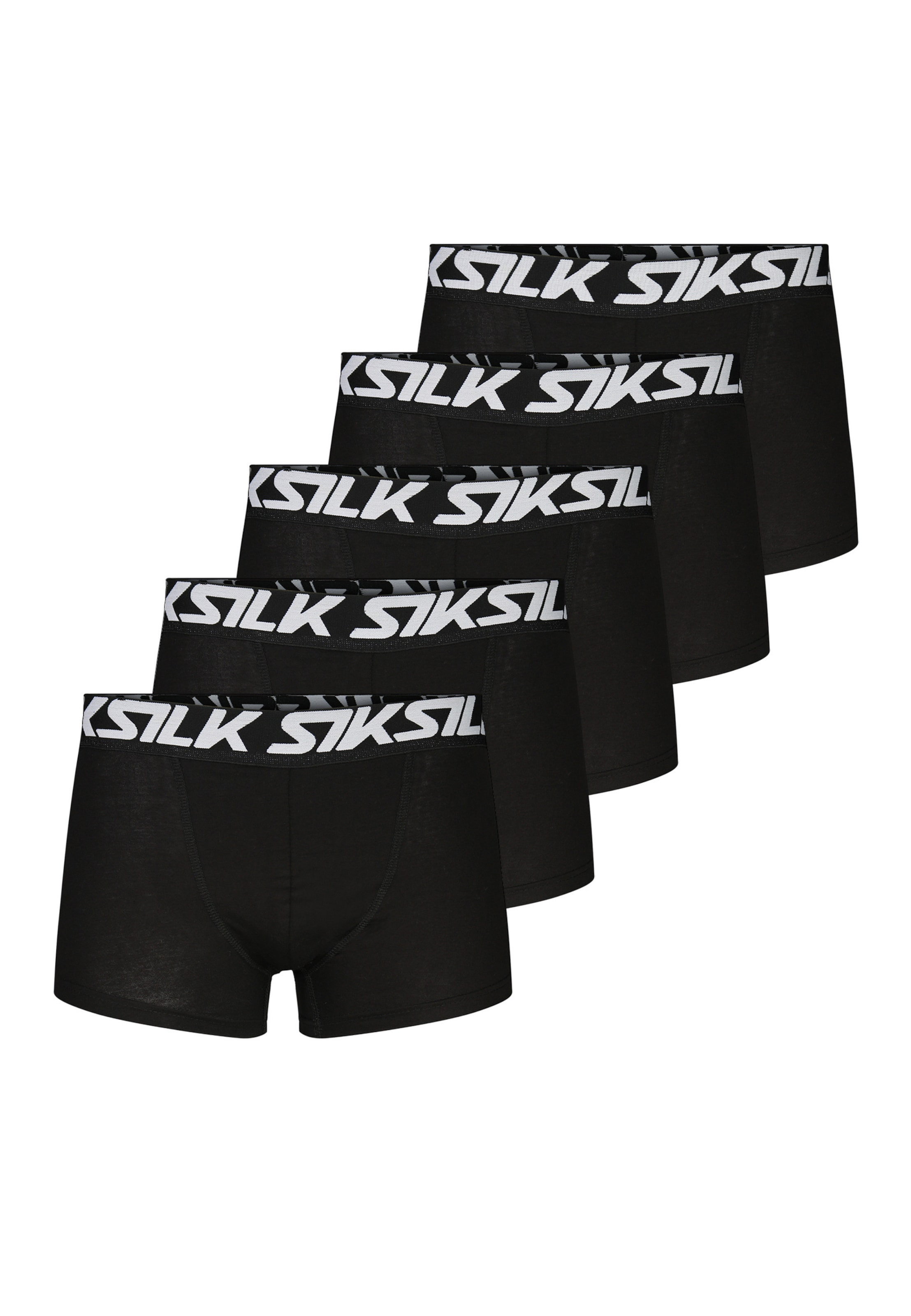 Boxers SikSilk en noir : devant