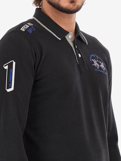 La Martina Shirt 'Wolfe' in Blue / Black / White, Item view