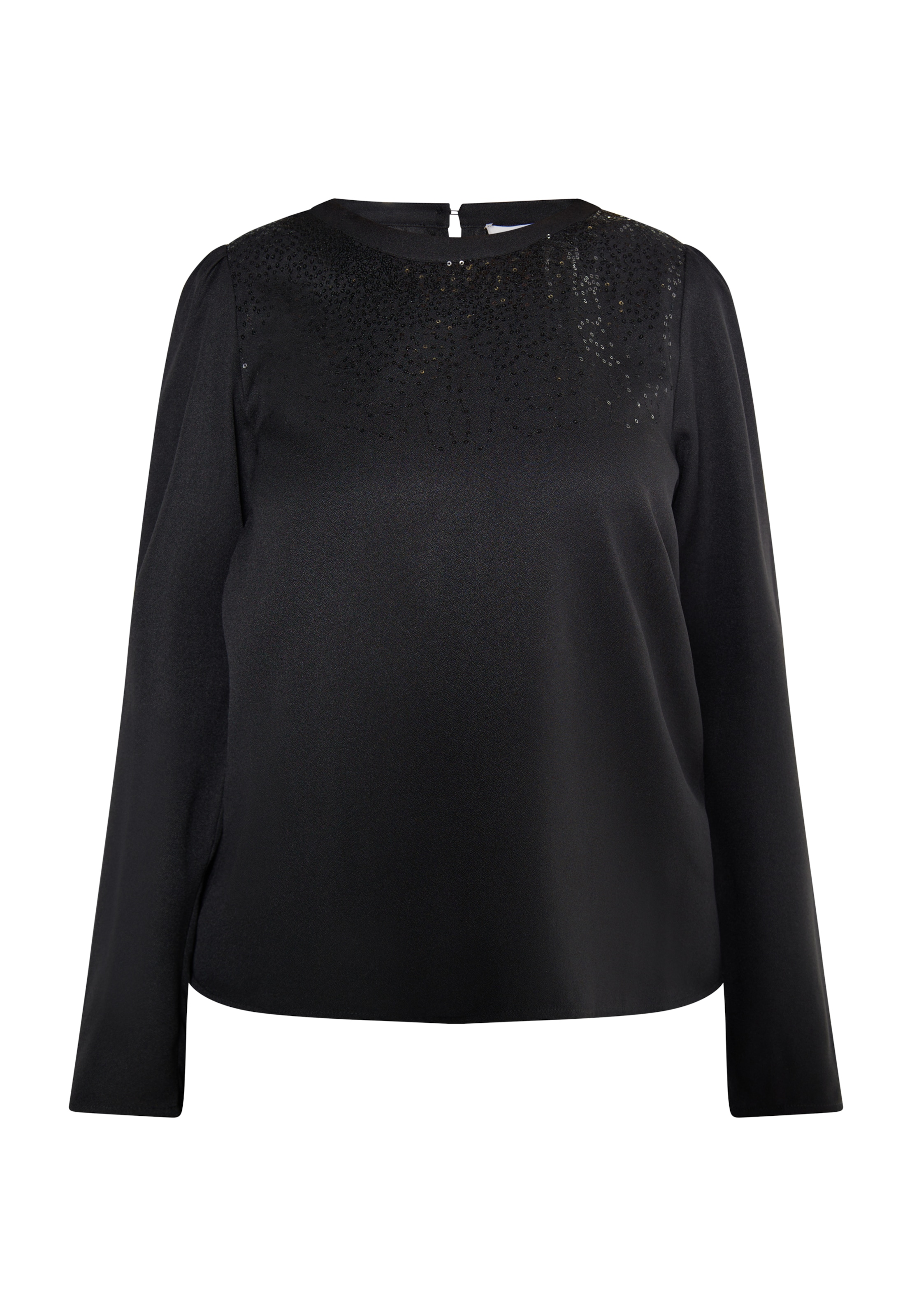 Usha Bluse in Schwarz: Vorderseite