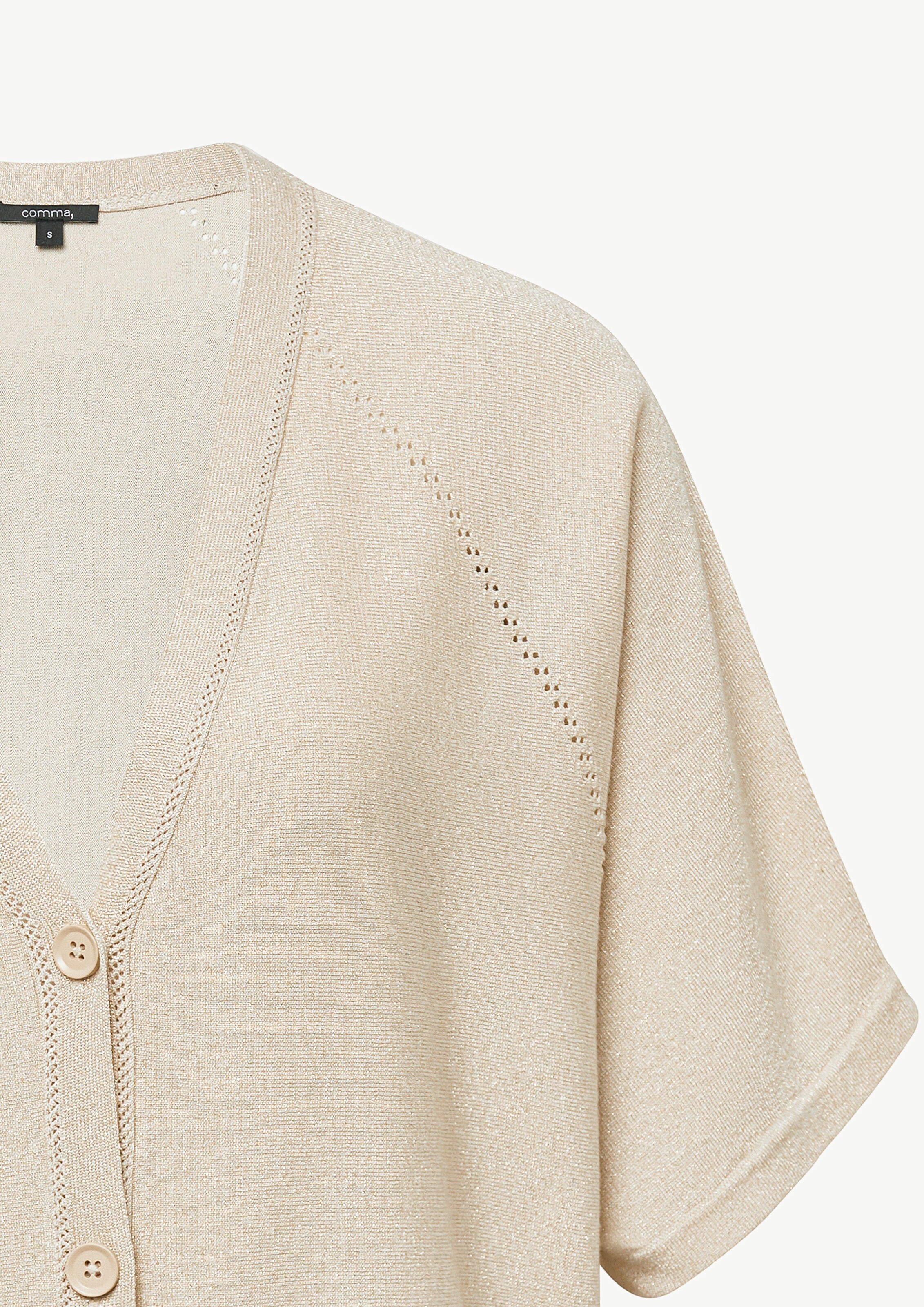 COMMA Strickjacke in Beige