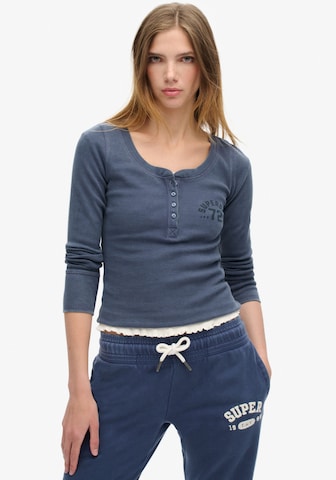Superdry Shirt 'Athletic' in Blue: front