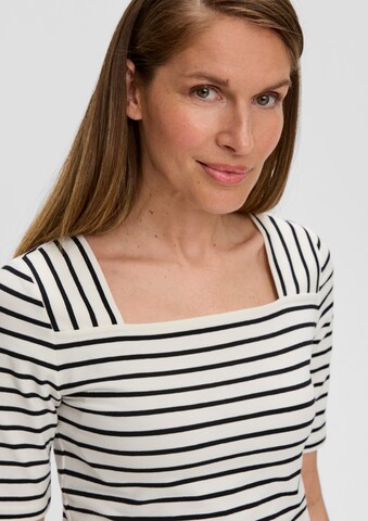 T-shirt s.Oliver BLACK LABEL en blanc