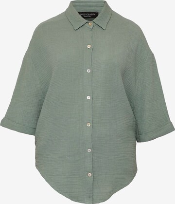 SASSYCLASSY - Blusa em verde: frente