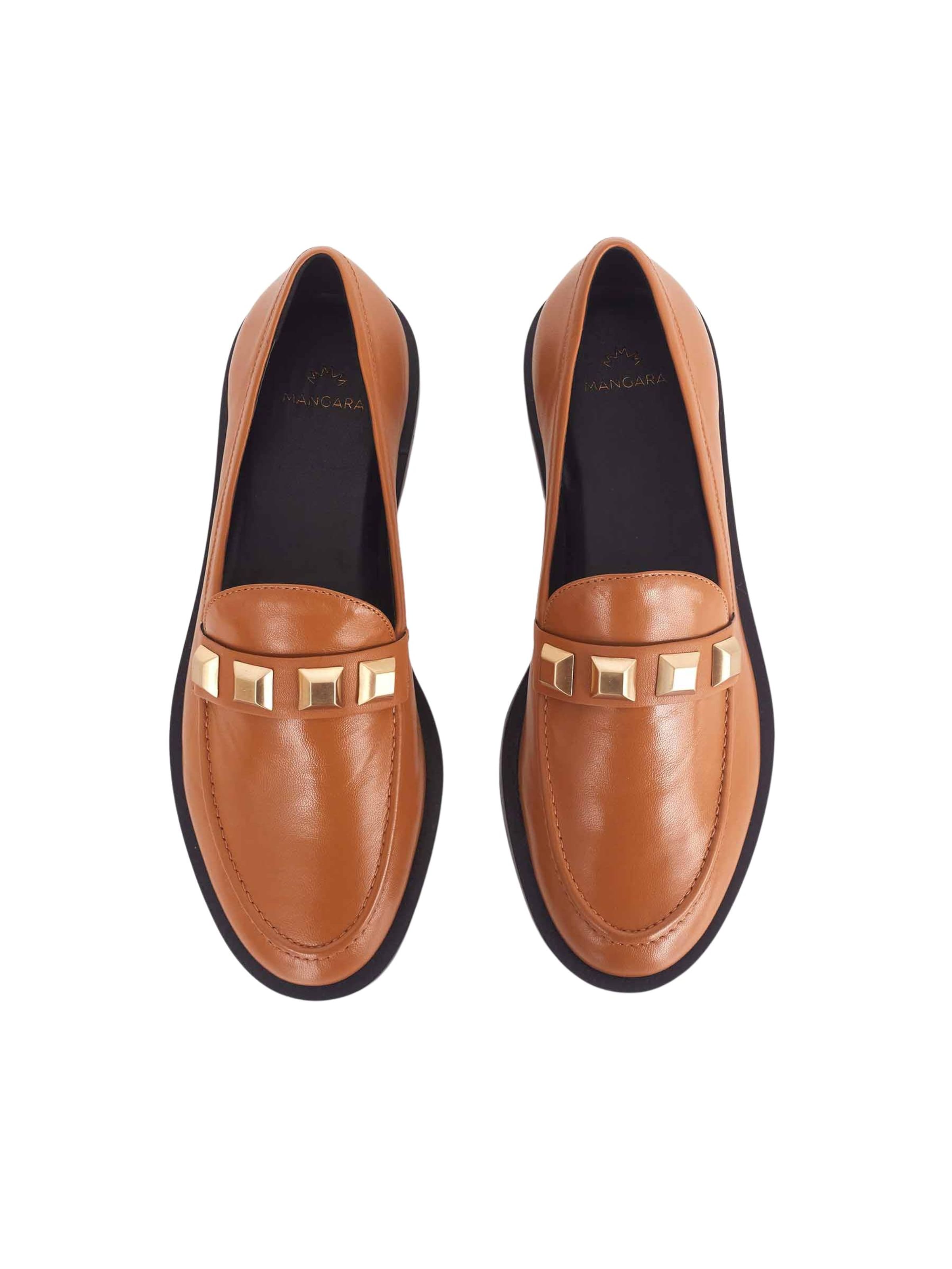 Mangara Atelier Moccasin 'Mocassins Caete en cuir' in Brown