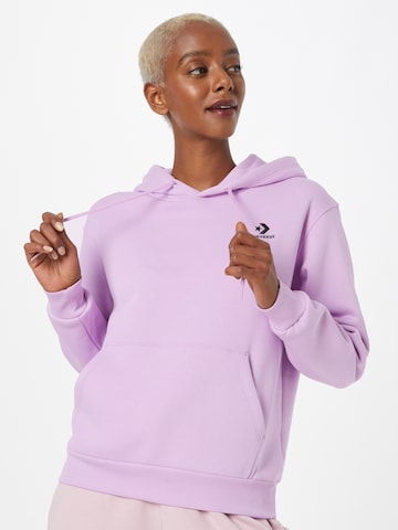 CONVERSE Sweatshirt in Purple: front