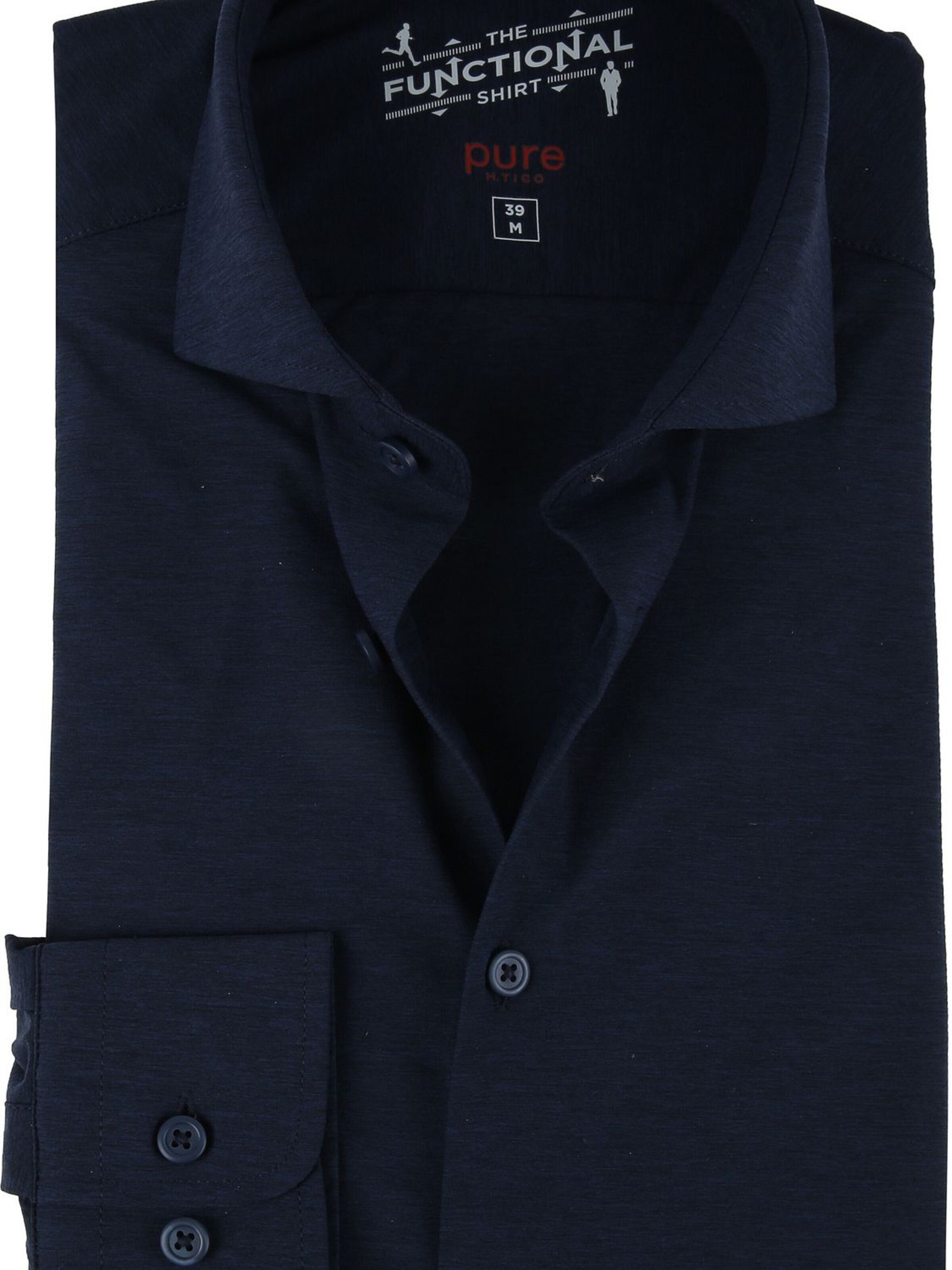 PURE Slim fit Overhemd in Blauw