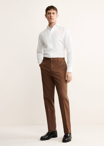 MANGO MAN Regular fit Button Up Shirt 'Roma2' in White