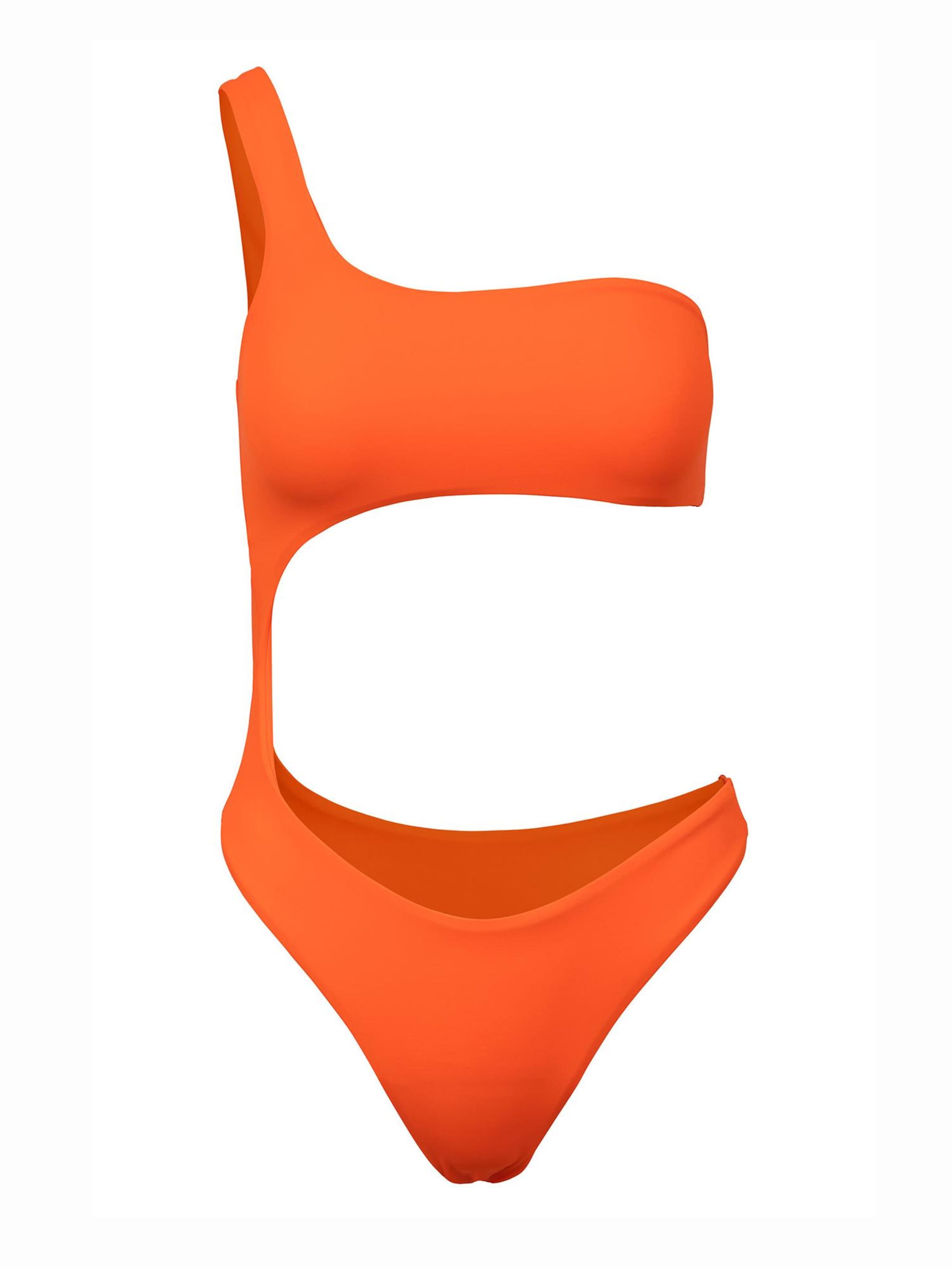 Bandeau Bikini 'Champagne Trikini' Kalaia en orange : devant