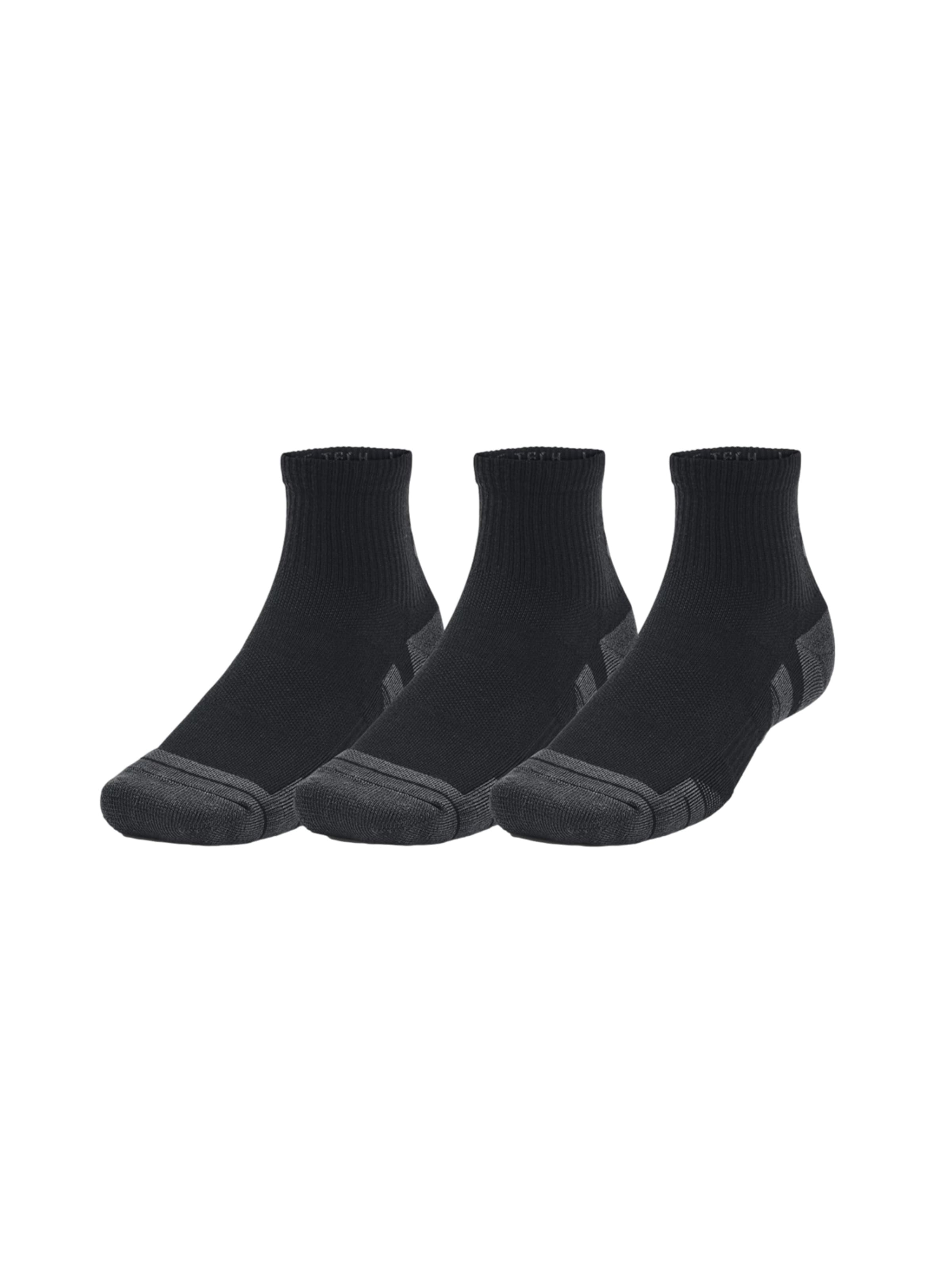 UNDER ARMOUR Socken 'Performance Tech' 3er Pack in Schwarz: Vorderseite