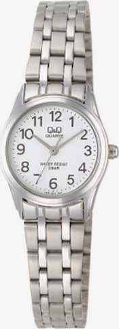 Q&Q Analog Watch in Silver: front