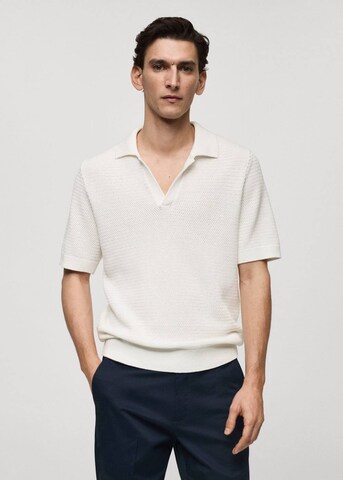 MANGO MAN Shirt 'Cesare' in Weiß: predná strana