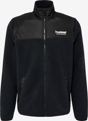 Hummel Athletic Fleece Jacket in Black: front