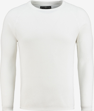 Key Largo Regular fit Sweater 'Thomas' in White: front
