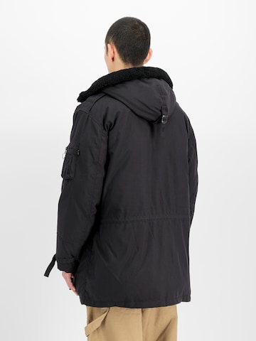 ALPHA INDUSTRIES Parka 'B-11' in Schwarz: Rückseite