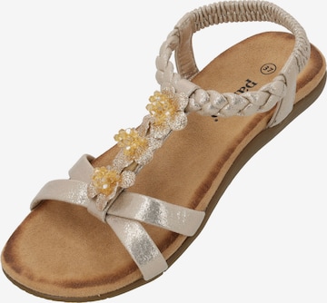 Palado Sandals 'Palado Grebella' in Gold: front