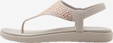 SKECHERS Босоножки через палец 'MEDITATION LUXE' в Серый: спереди