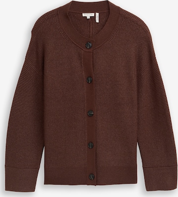 Geacă tricotată de la Tom Tailor Women + pe maro: față