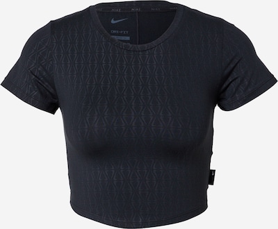 NIKE T-shirt fonctionnel 'One Luxe' en gris foncé / noir, Vue avec produit