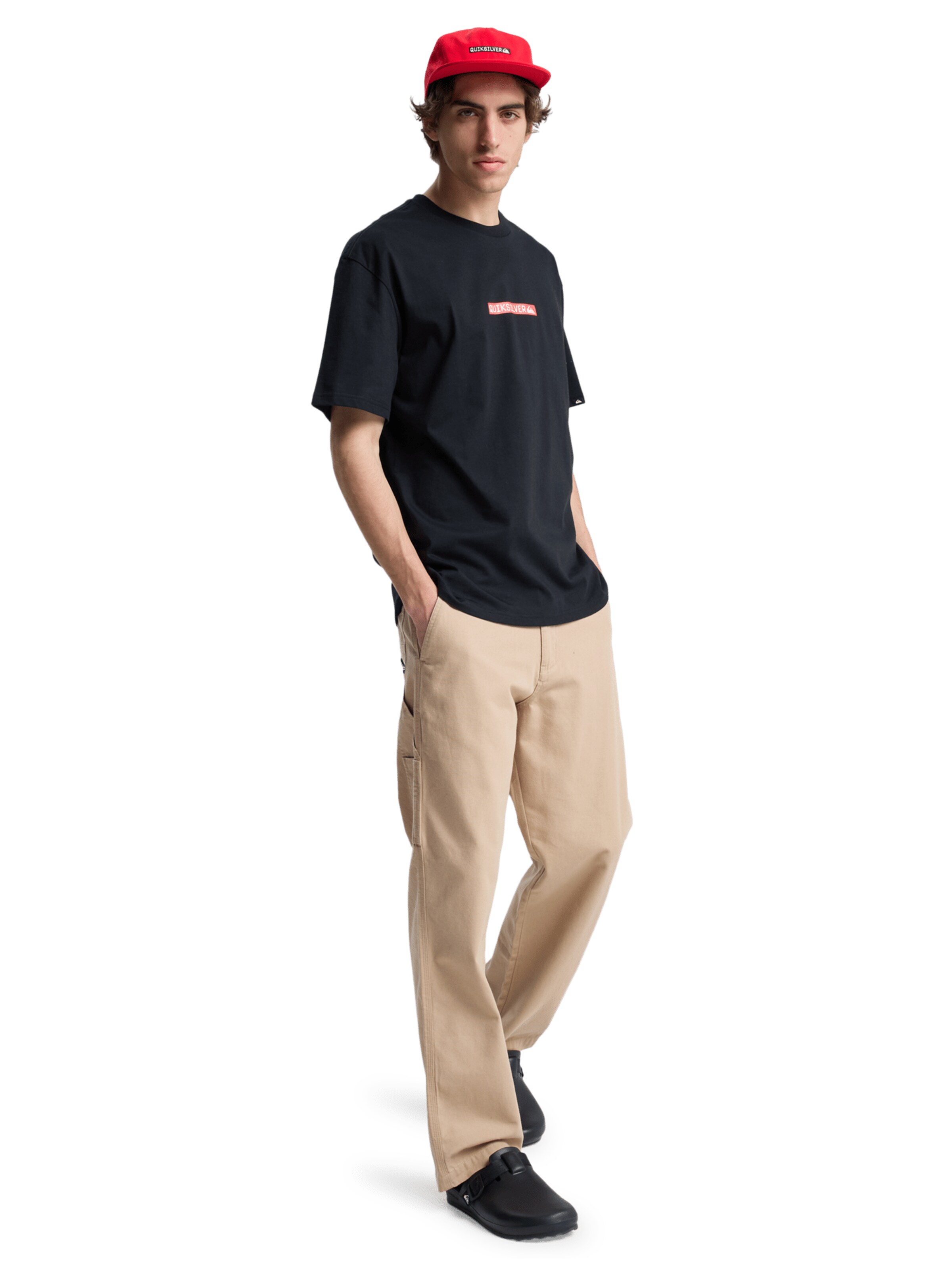 QUIKSILVER Shirt 'Dna Clicker' in Black