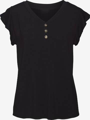 LASCANA - Camiseta en negro: frente