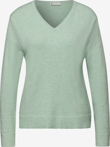 STREET ONE Pullover in Grün: Vorderseite