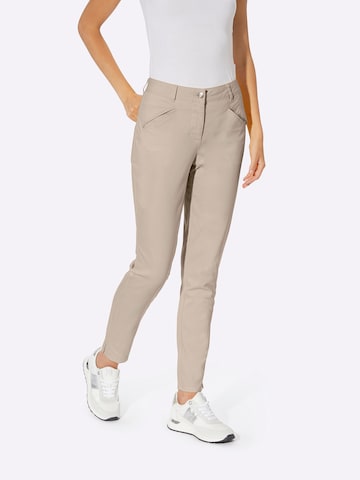 heine - regular Pantalón chino en beige: frente