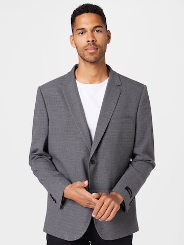 BURTON MENSWEAR LONDON - Ajuste regular Chaqueta tipo saco para negocios en gris: frente