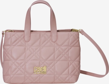 Borsa a mano di Cavalli Class in rosa: frontale