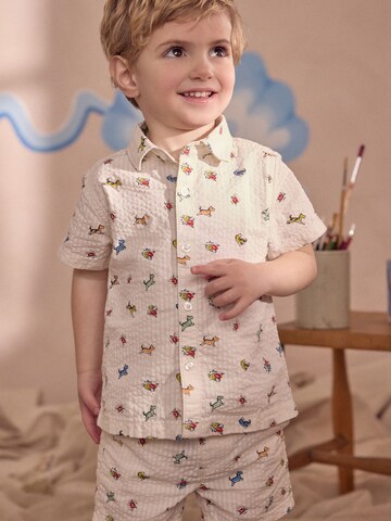 Next Set: Hemd und Shorts in Beige