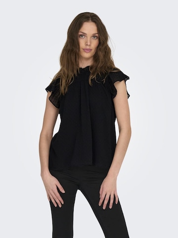 ONLY Blouse 'INA KAMMI' in Zwart: voorkant