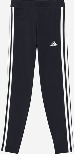ADIDAS SPORTSWEAR Pantalon de sport 'Essentials 3-Stripes ' en noir / blanc, Vue avec produit