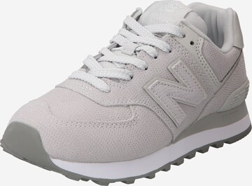 Sneaker bassa '574' di new balance in grigio: frontale