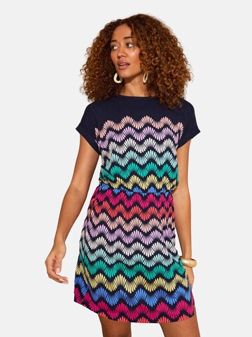 love & roses Dress in Blue: front