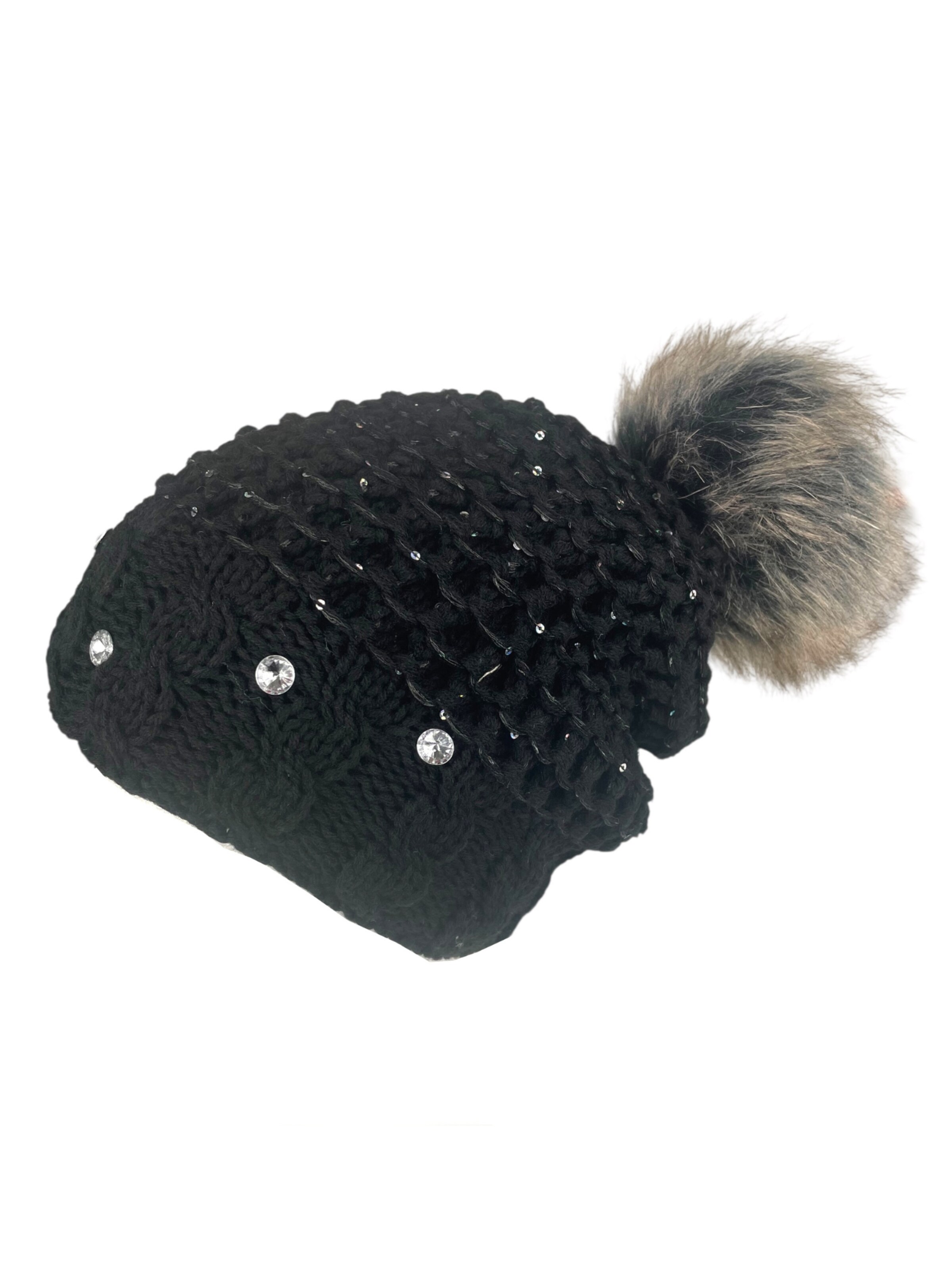 Kumixi Beanie 'Set: Mütze & Loop Schal' in Black