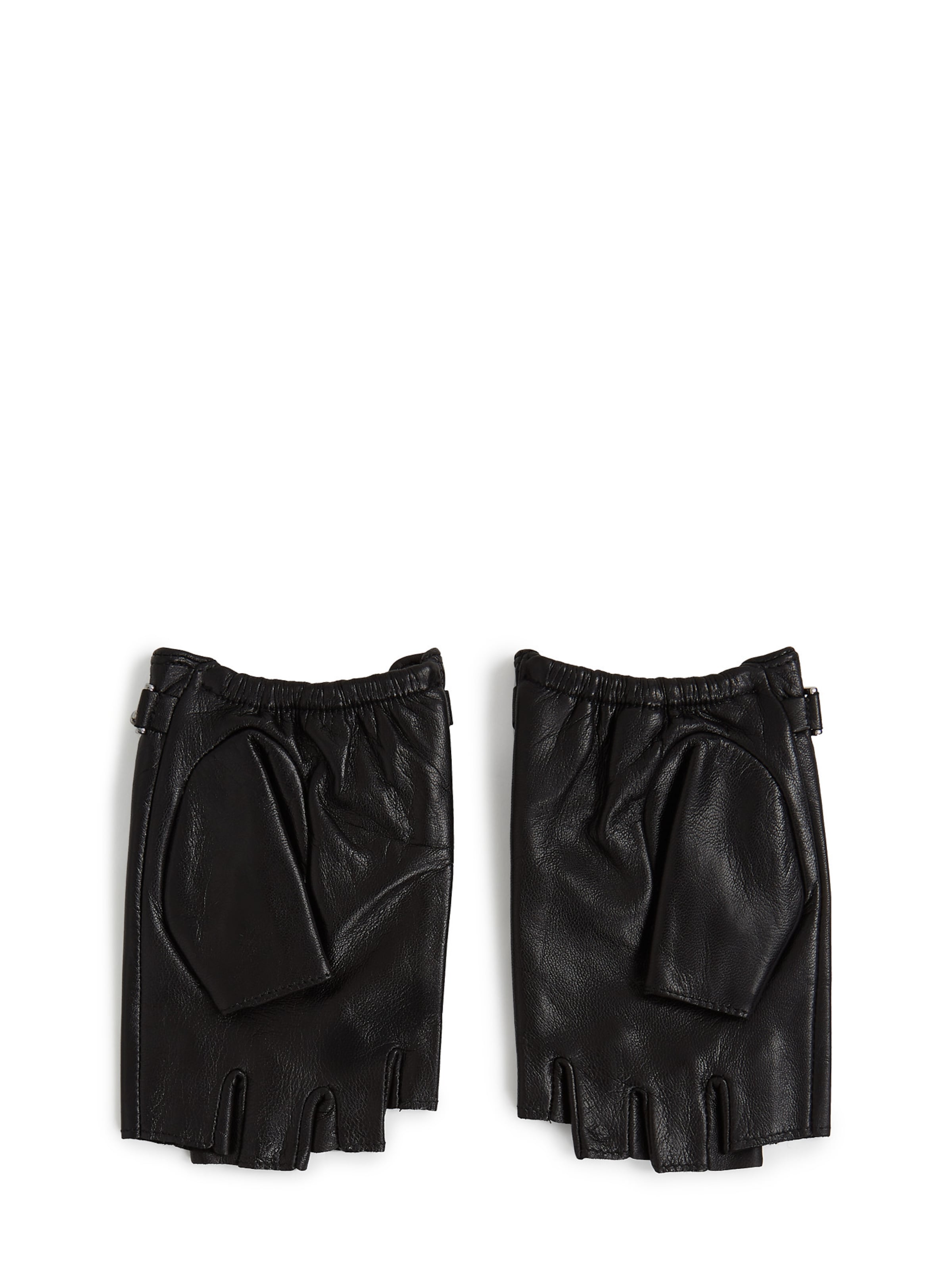 juoda Karl Lagerfeld Trumpos pirštinės be pirštų galų