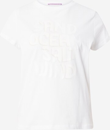 T-shirt QS en blanc : devant