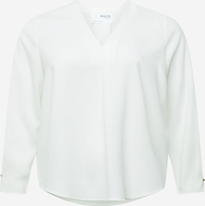Selected Femme Curve Bluse 'FUNA ' in weiß, Produktansicht