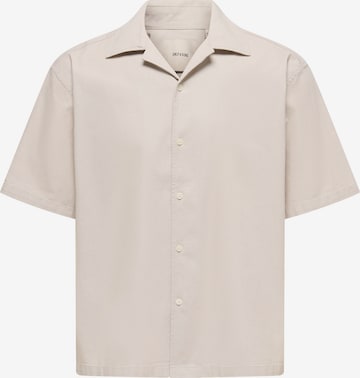 Only & Sons Button Up Shirt 'ONSREID' in Grey: front
