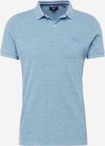 Superdry Shirt 'CLASSIC' in Blauw: voorkant