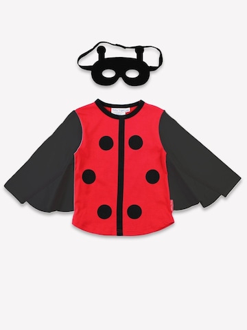 Toby Tiger Shirt 'Bio-Baumwoll Kinder Verkleidungsset, Marienkäfer'‌‌‌‌‌ in Rot: Vorderseite