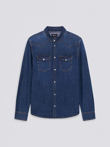 GAS Comfort fit Overhemd in Blauw