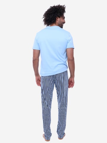 Mey Pajama short 'Graphic Stripes' in Blue
