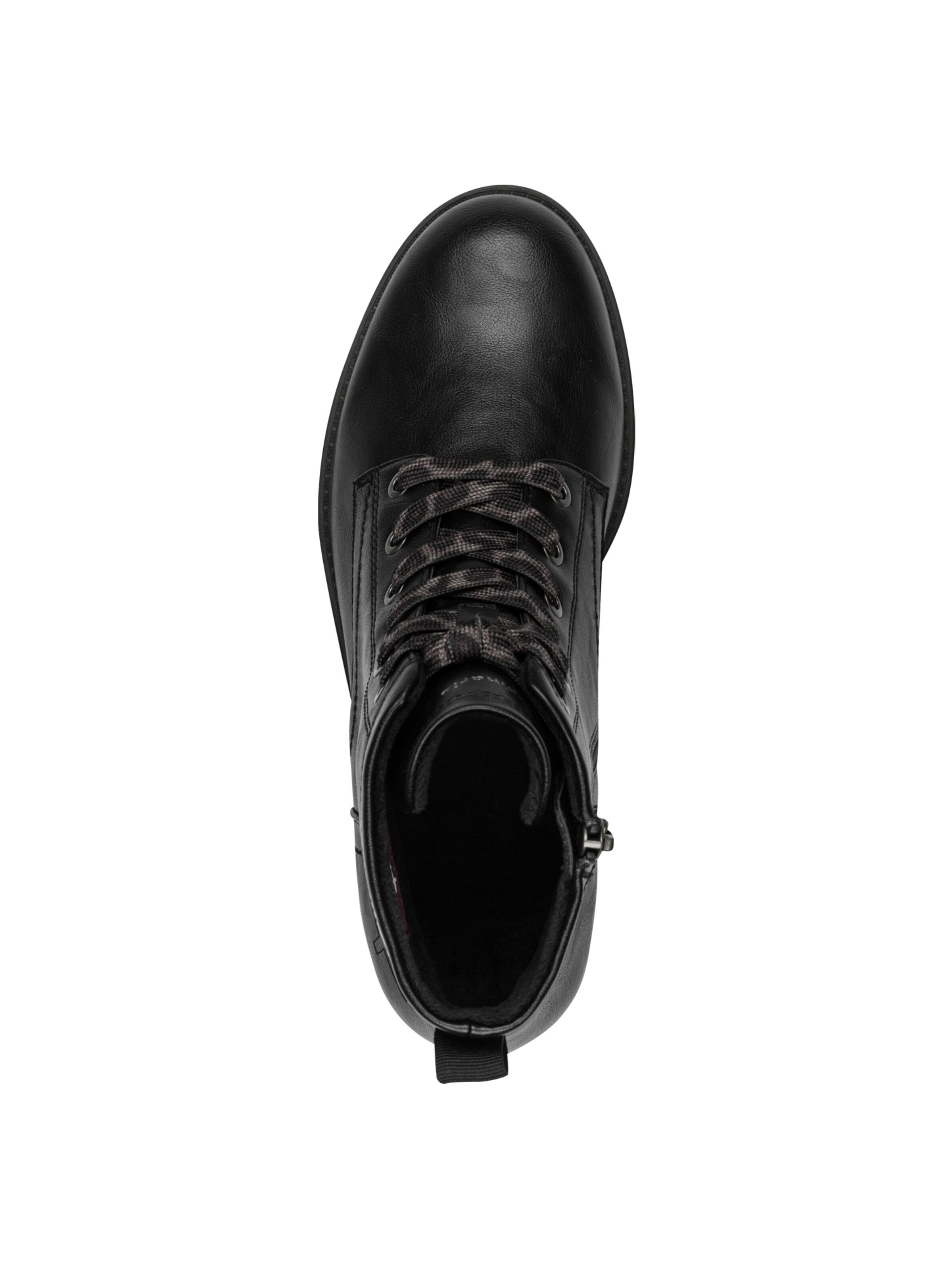 Tamaris Lace-Up Ankle Boots in Black