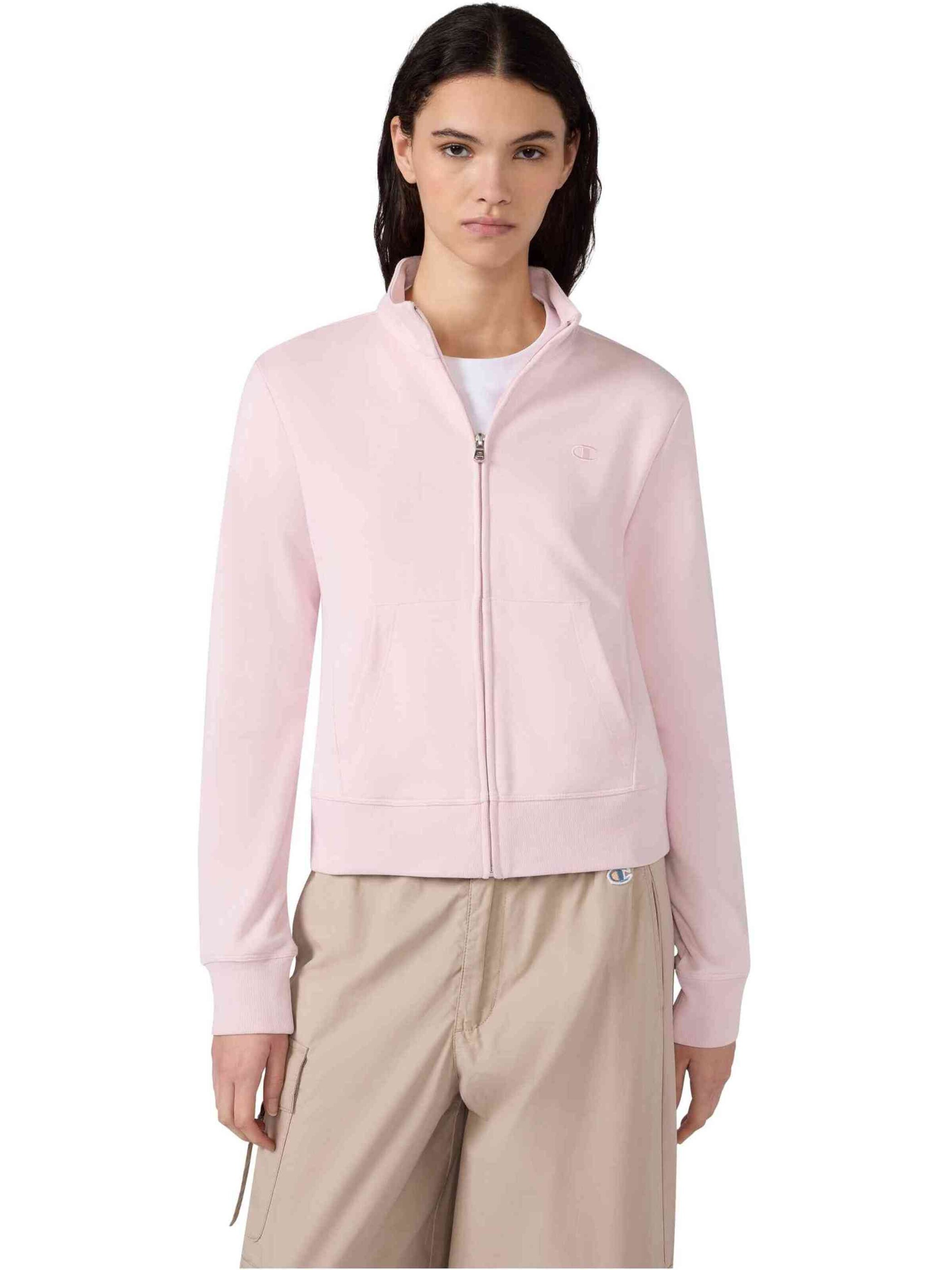 Pull-over de sport Champion -DO NOT USE- en rose : devant